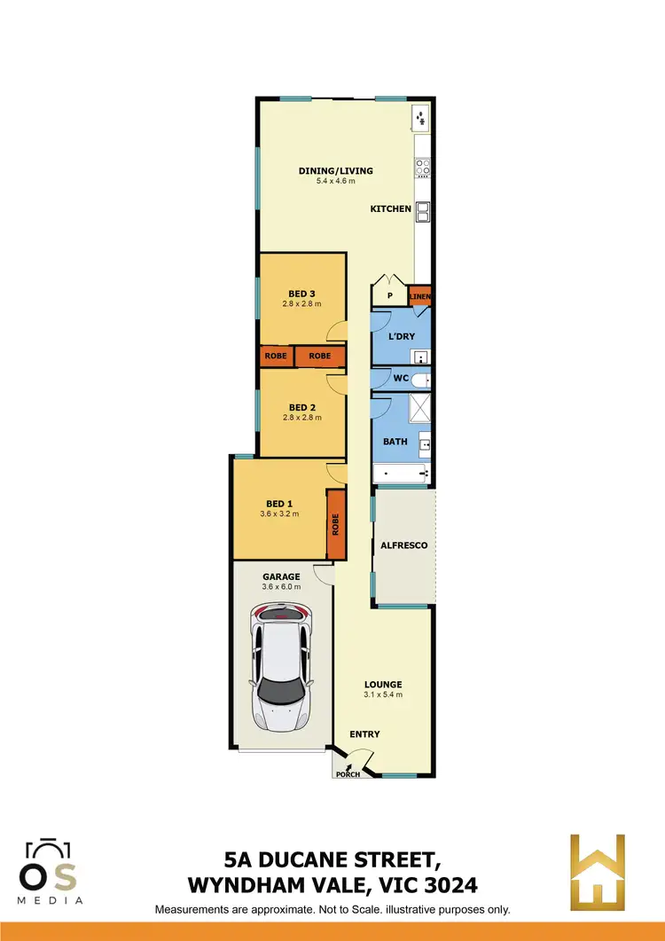 Floorplan of Homely house listing, 5A Ducane Street, Wyndham Vale VIC 3024
