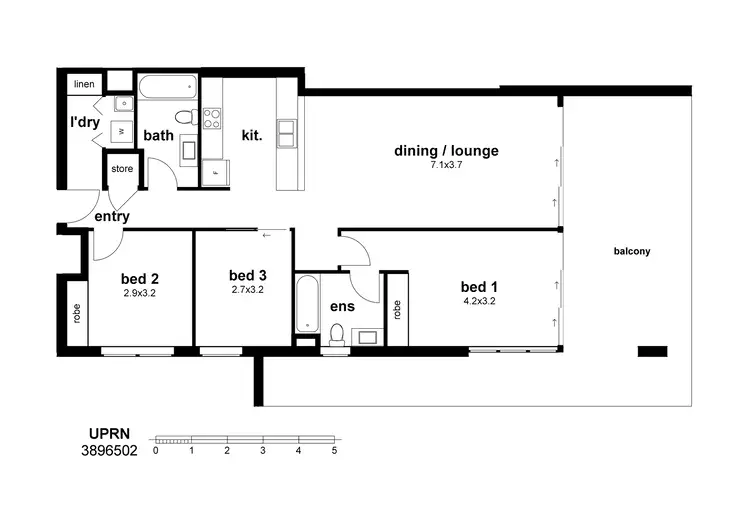 Floorplan of Homely unit listing, Address available on request