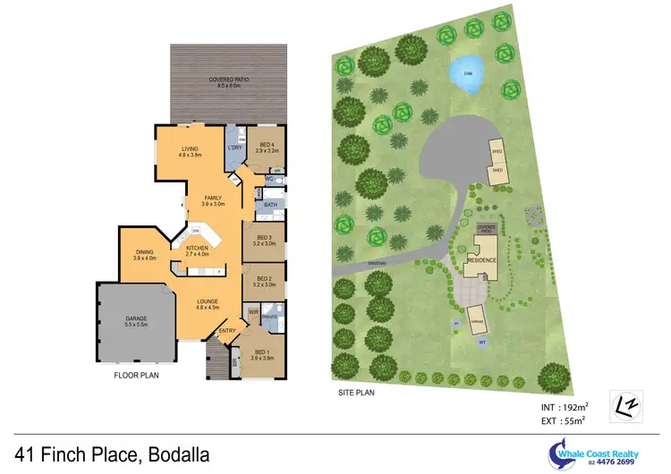 Floorplan of Homely house listing, 41 Finch Place, Bodalla NSW 2545