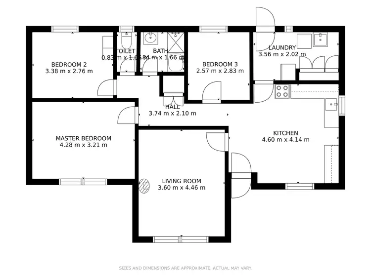 Floorplan of Homely house listing, 4 Arthur Street, Beachport SA 5280