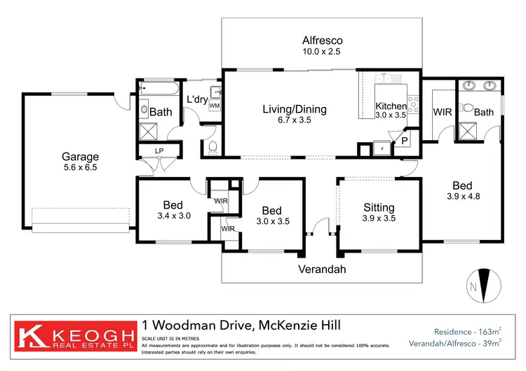 Floorplan of Homely house listing, 1 Woodman Drive, Mckenzie Hill VIC 3451