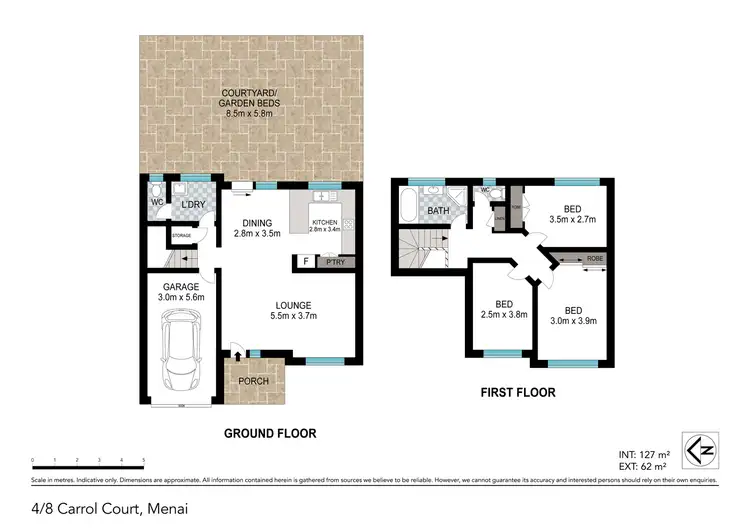 Floorplan of Homely townhouse listing, 4/8 Carrol Court, Menai NSW 2234
