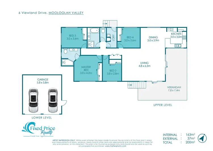 Floorplan of Homely house listing, 6 Viewland Drive, Mooloolah Valley QLD 4553