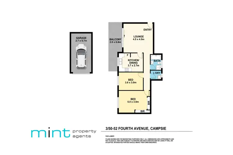 Floorplan of Homely apartment listing, 3/50 Fourth Avenue, Campsie NSW 2194