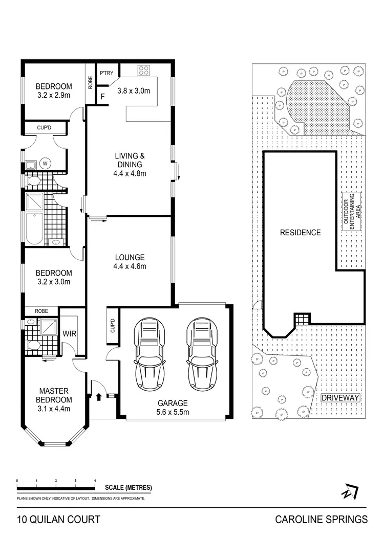 Floorplan of Homely house listing, 10 Quilan Court, Caroline Springs VIC 3023