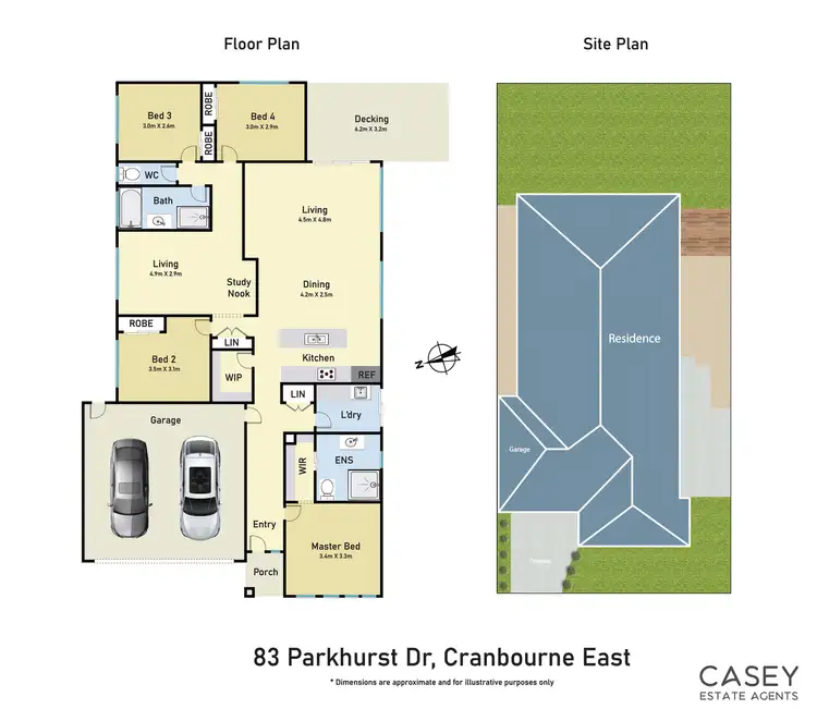 Floorplan of Homely house listing, 83 Parkhurst Drive, Cranbourne East VIC 3977