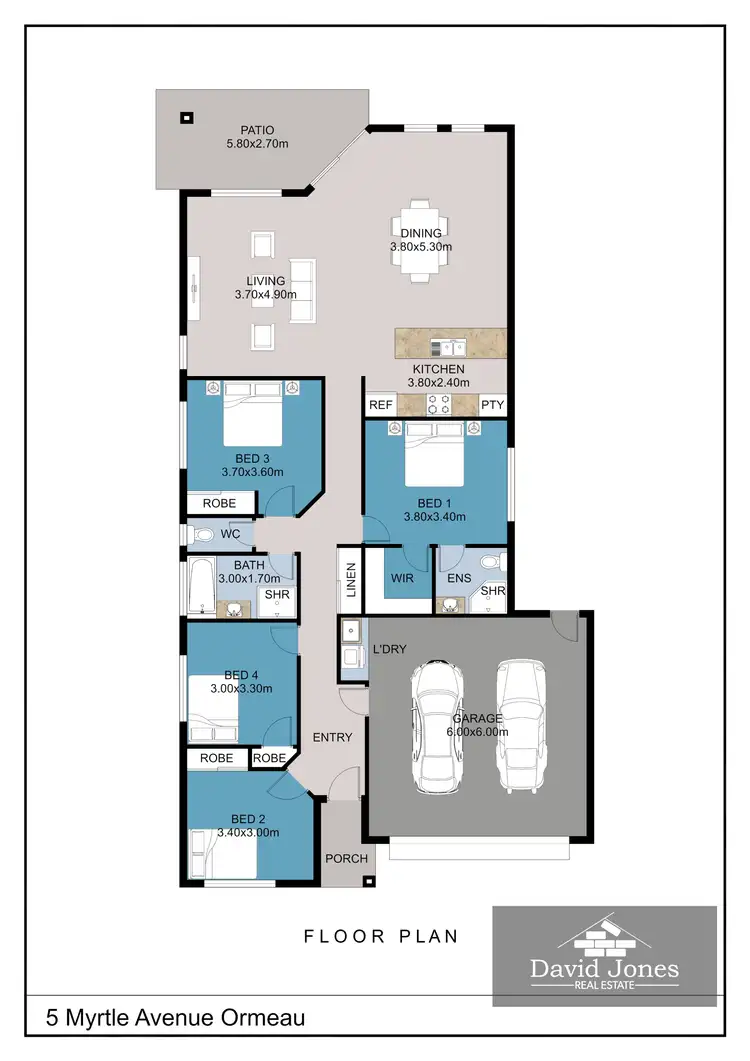 Floorplan of Homely house listing, 5 Myrtle Avenue, Ormeau QLD 4208