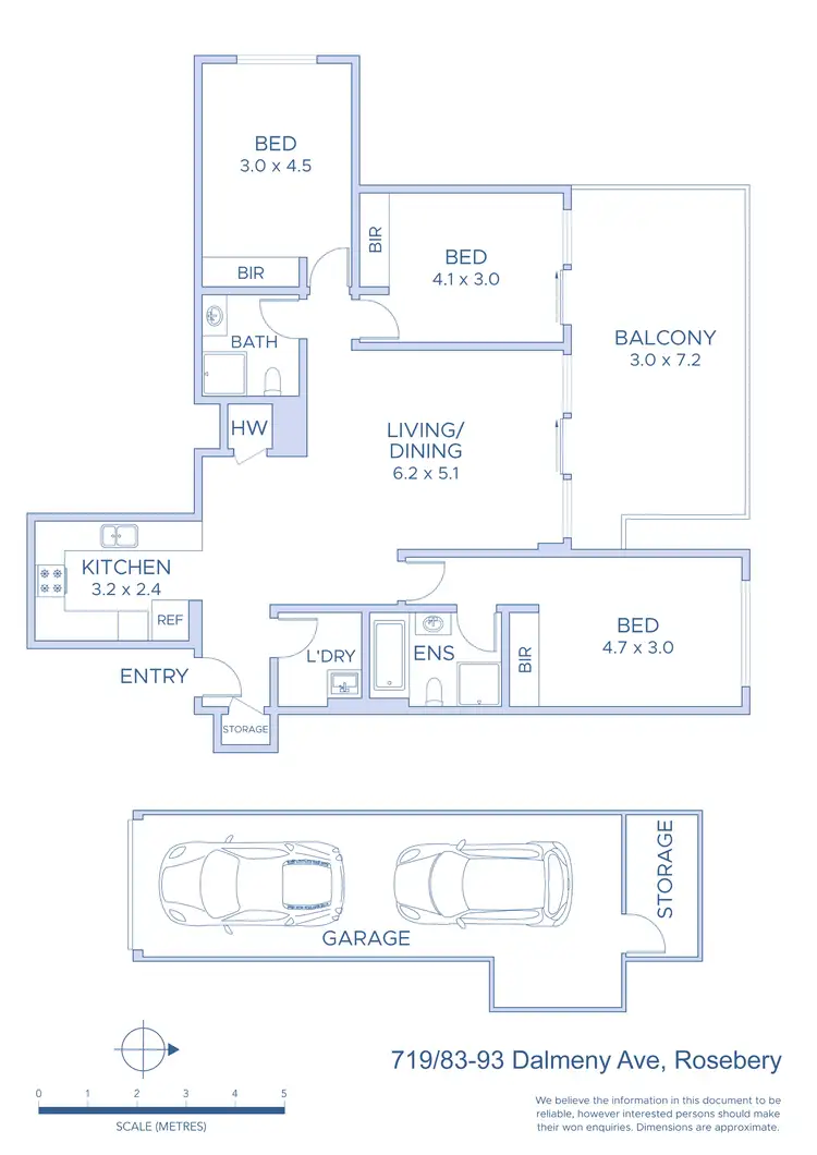 Floorplan of Homely apartment listing, 719/83 Dalmeny Avenue, Rosebery NSW 2018