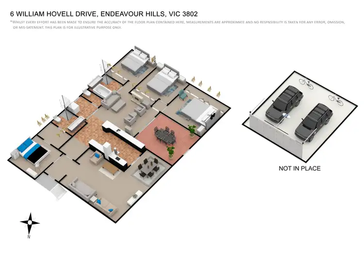 Floorplan of Homely house listing, 6 William Hovell Drive, Endeavour Hills VIC 3802