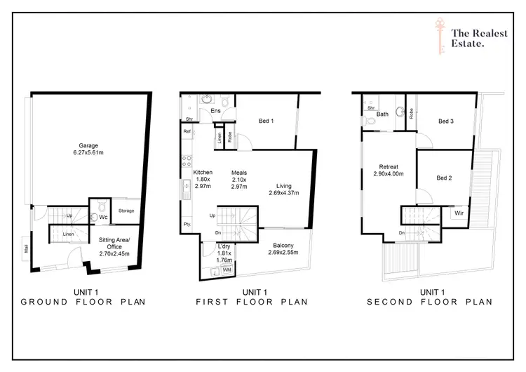 Floorplan of Homely townhouse listing, 1/848 Sydney Road, Coburg North VIC 3058