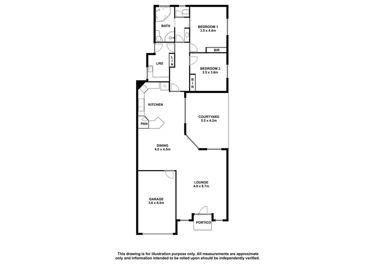 Floorplan of Homely unit listing, 2/11 Hartley Street, Mount Gambier SA 5290
