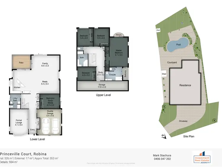 Floorplan of Homely house listing, 14 Princeville Court, Robina QLD 4226