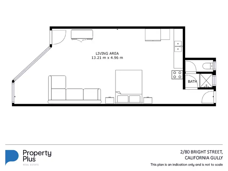 Floorplan of Homely unit listing, 2/80 Bright Street, California Gully VIC 3556