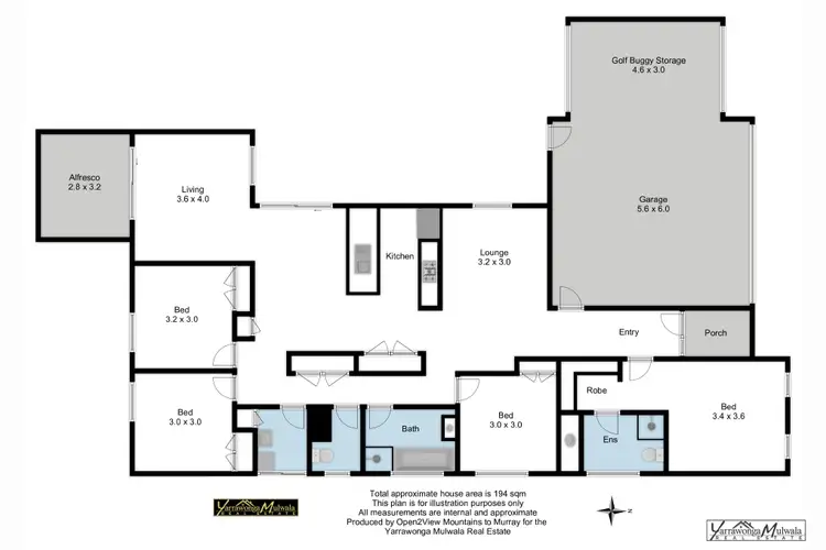 Floorplan of Homely house listing, 4 Doongara Street, Yarrawonga VIC 3730