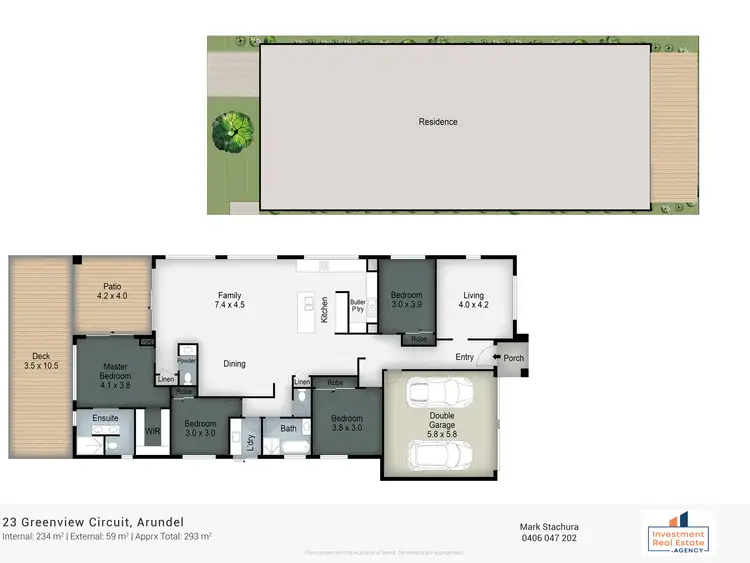 Floorplan of Homely house listing, 23 Greenview Circuit, Arundel QLD 4214