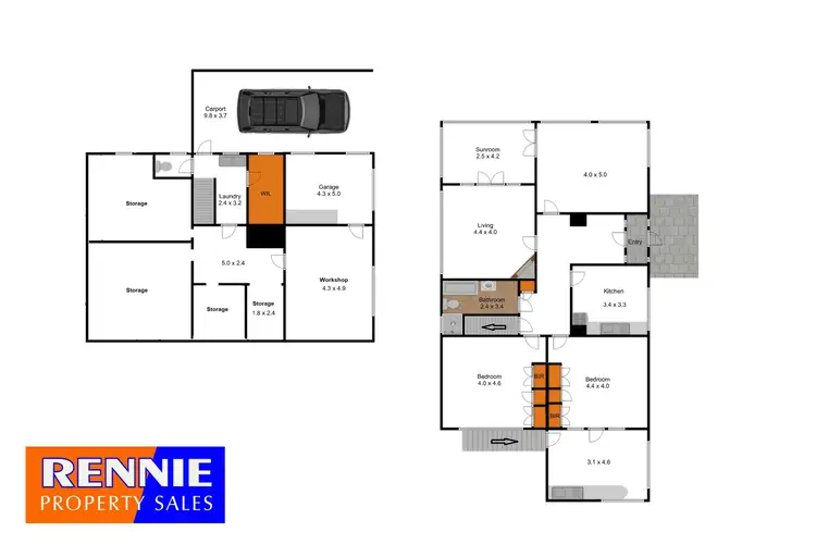 Floorplan of Homely house listing, 122 Maryvale Road, Morwell VIC 3840
