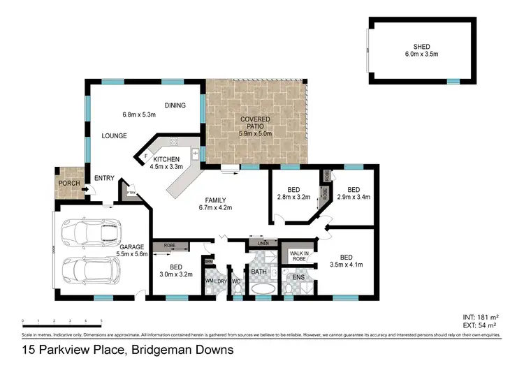 Floorplan of Homely house listing, 15 Parkview Place, Bridgeman Downs QLD 4035