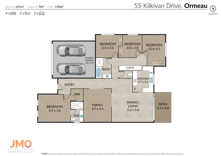 Floorplan of Homely house listing, 55 Kilkivan Drive, Ormeau QLD 4208