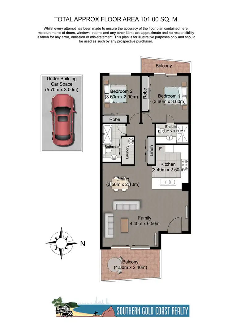 Floorplan of Homely unit listing, 15/1040 Gold Coast Highway, Palm Beach QLD 4221