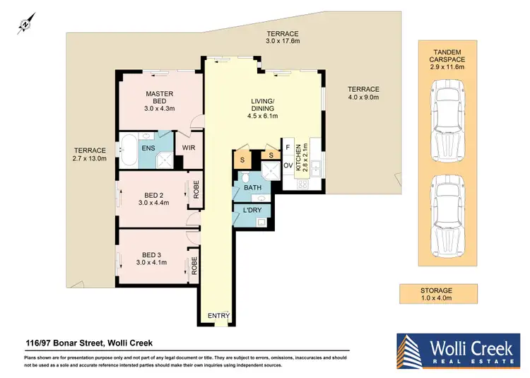 Floorplan of Homely apartment listing, 116/97 Bonar Street, Wolli Creek NSW 2205