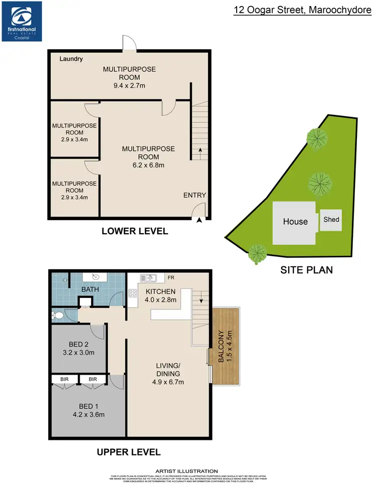 Floorplan of Homely house listing, 12 Oogar Street, Maroochydore QLD 4558