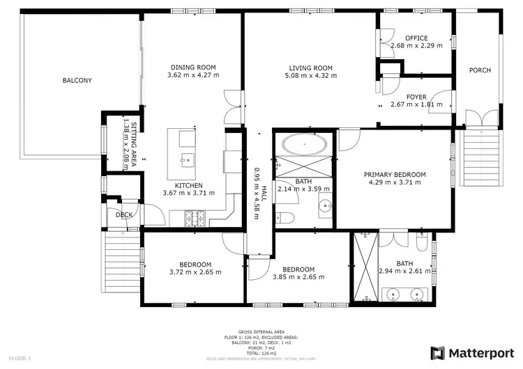 Floorplan of Homely house listing, 61A THORN STREET, Ipswich QLD 4305