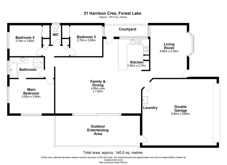 Floorplan of Homely house listing, 31 Harrison Crescent, Forest Lake QLD 4078