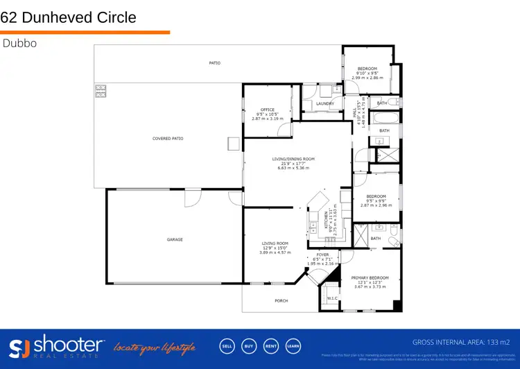Floorplan of Homely house listing, 62 Dunheved Circle, Dubbo NSW 2830