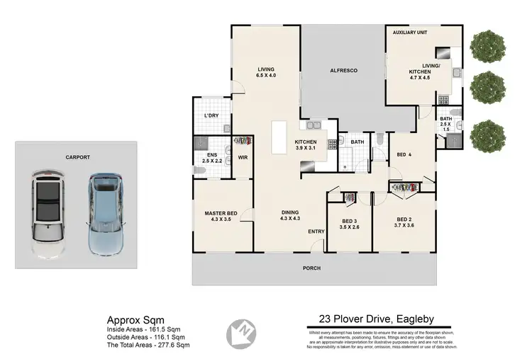 Floorplan of Homely house listing, 23 Plover Drive, Eagleby QLD 4207