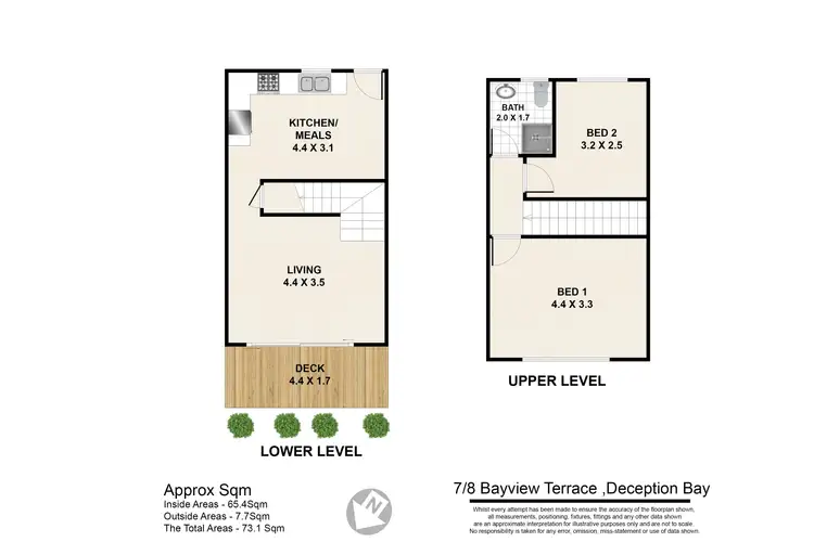 Floorplan of Homely unit listing, 7/8 Bayview Terrace, Deception Bay QLD 4508