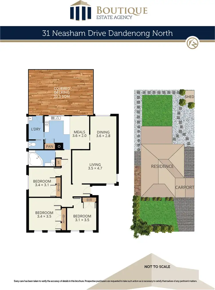 Floorplan of Homely house listing, 31 Neasham Drive, Dandenong North VIC 3175