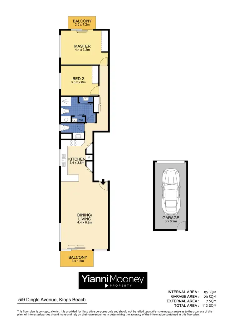 Floorplan of Homely unit listing, 5/9 Dingle Avenue, Kings Beach QLD 4551