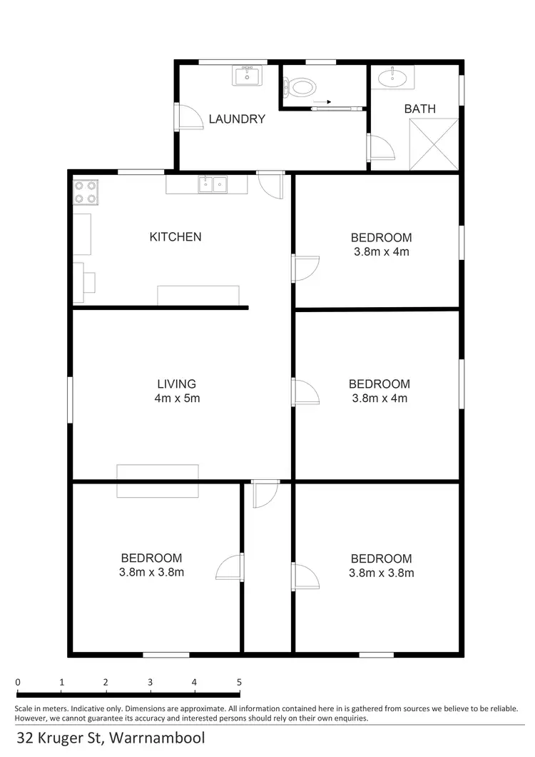 Floorplan of Homely house listing, 32 Kruger Street, Warrnambool VIC 3280
