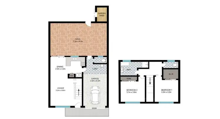 Floorplan of Homely unit listing, 19/13 Bridge Street, Redbank QLD 4301