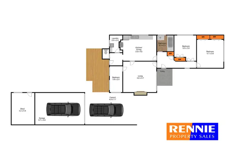 Floorplan of Homely house listing, 18 Ashby Street, Trafalgar VIC 3824