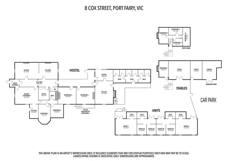 Floorplan of Homely house listing, 8 Cox Street, Port Fairy VIC 3284