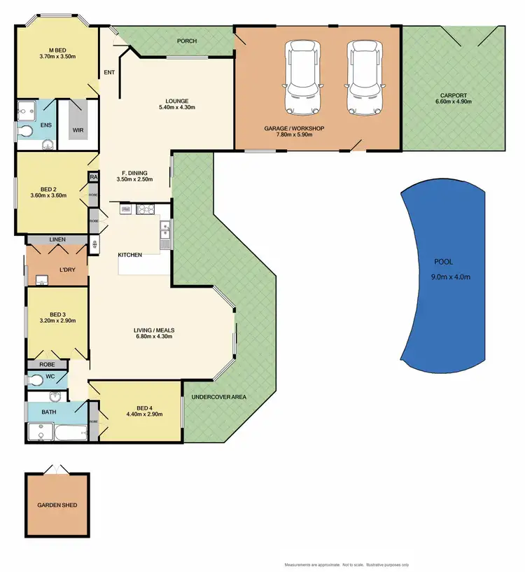 Floorplan of Homely house listing, 8 The Copse, Thurgoona NSW 2640