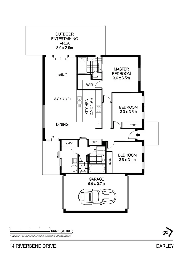 Floorplan of Homely house listing, 14 Riverbend Drive, Darley VIC 3340