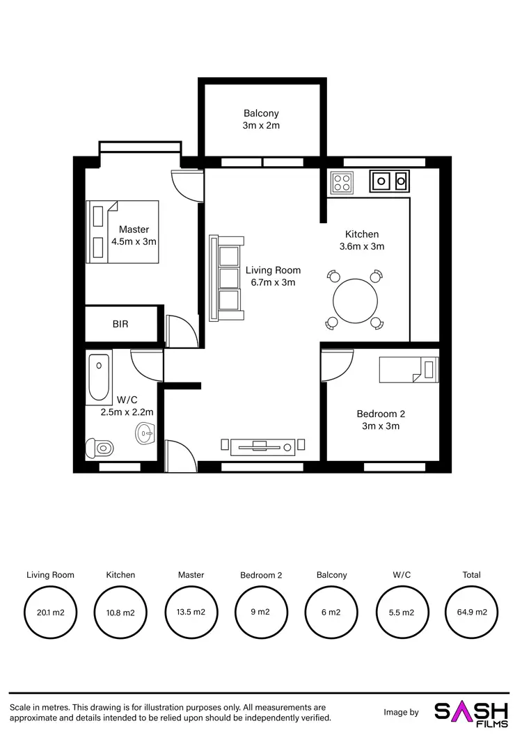 Floorplan of Homely unit listing, 9/5 Ulah Place, Semaphore Park SA 5019