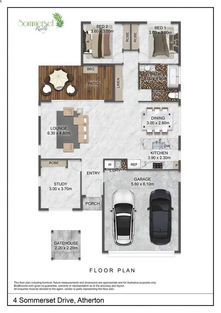 Floorplan of Homely house listing, 4 Sommerset Drive, Atherton QLD 4883