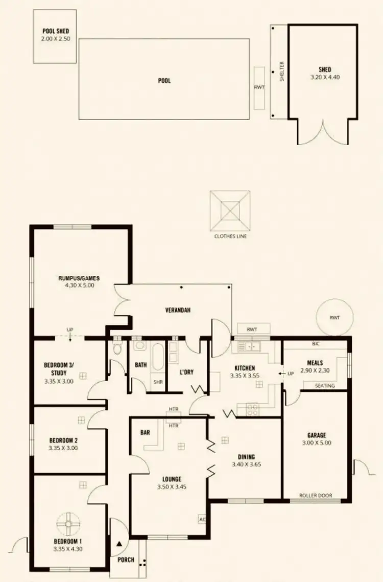 Floorplan of Homely house listing, 14 Tallering Avenue, Pooraka SA 5095
