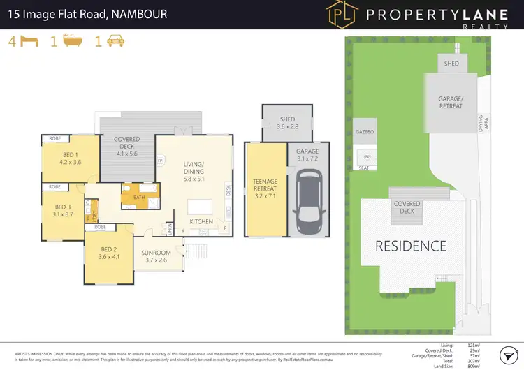 Floorplan of Homely house listing, 15 Image Flat Road, Nambour QLD 4560