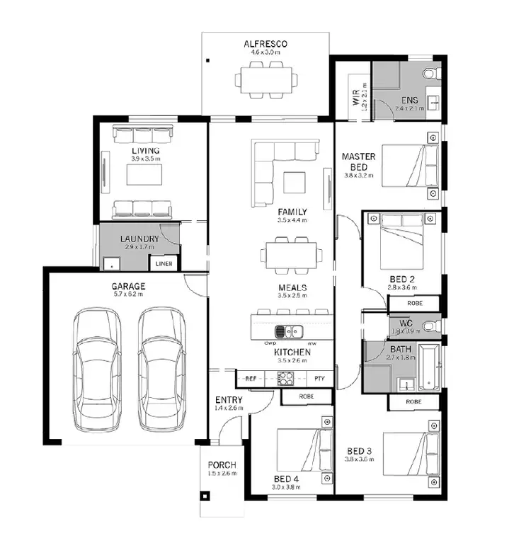 Floorplan of Homely house listing, Address available on request