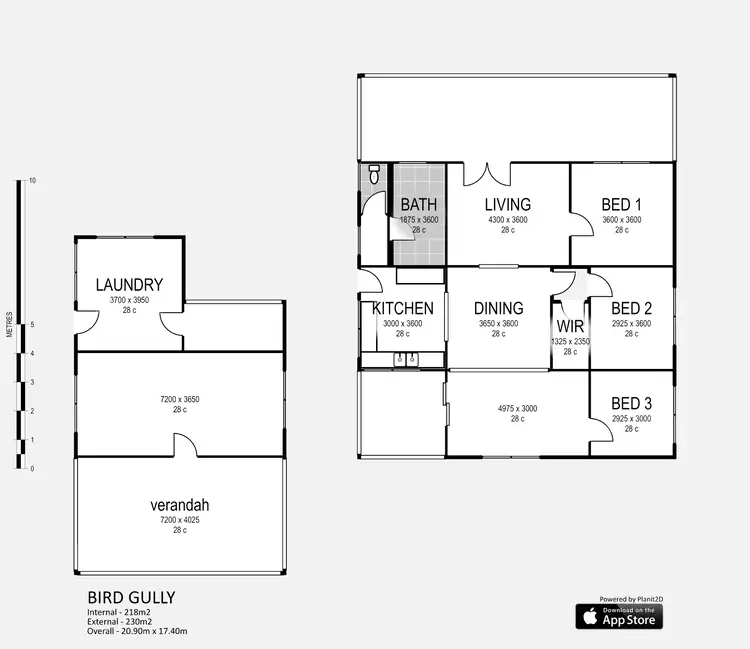 Floorplan of Homely rural property listing, 50 Birds Gully Road, Driffield VIC 3840