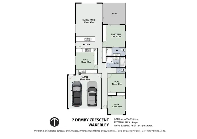 Floorplan of Homely house listing, 7 Demby Crescent, Wakerley QLD 4154