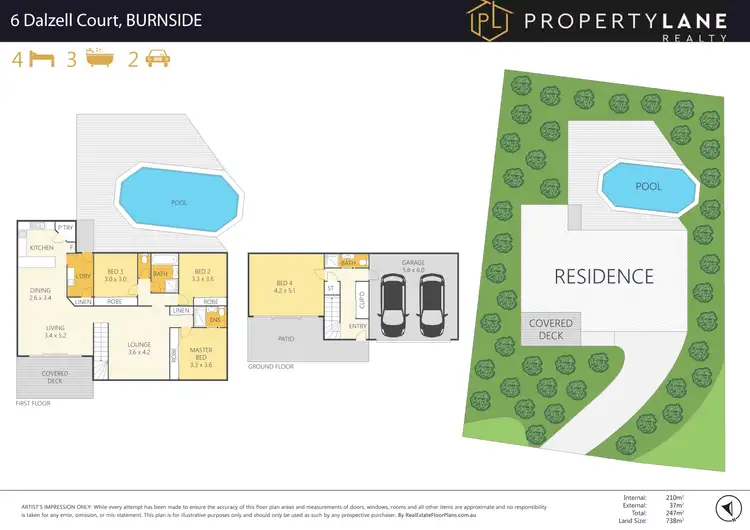 Floorplan of Homely house listing, 6 Dalzell Court, Burnside QLD 4560