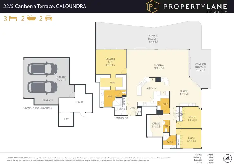 Floorplan of Homely apartment listing, 22/5 Canberra Terrace, Kings Beach QLD 4551