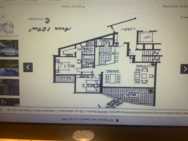 Floorplan of Homely apartment listing, 21/7 Mariners Drive, Townsville City QLD 4810