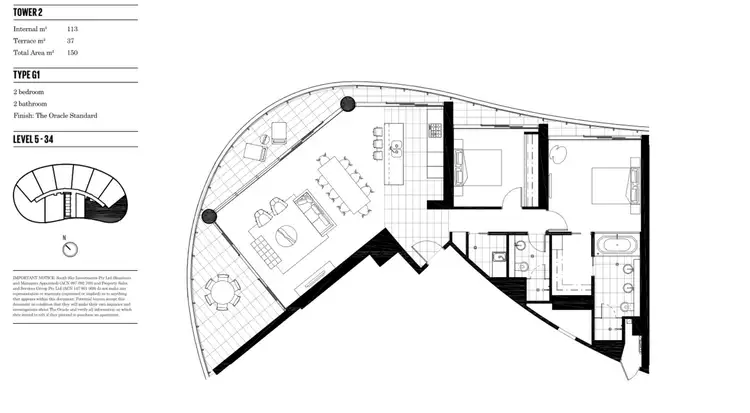 Floorplan of Homely apartment listing, 23405/21 Elizabeth Avenue, Broadbeach QLD 4218