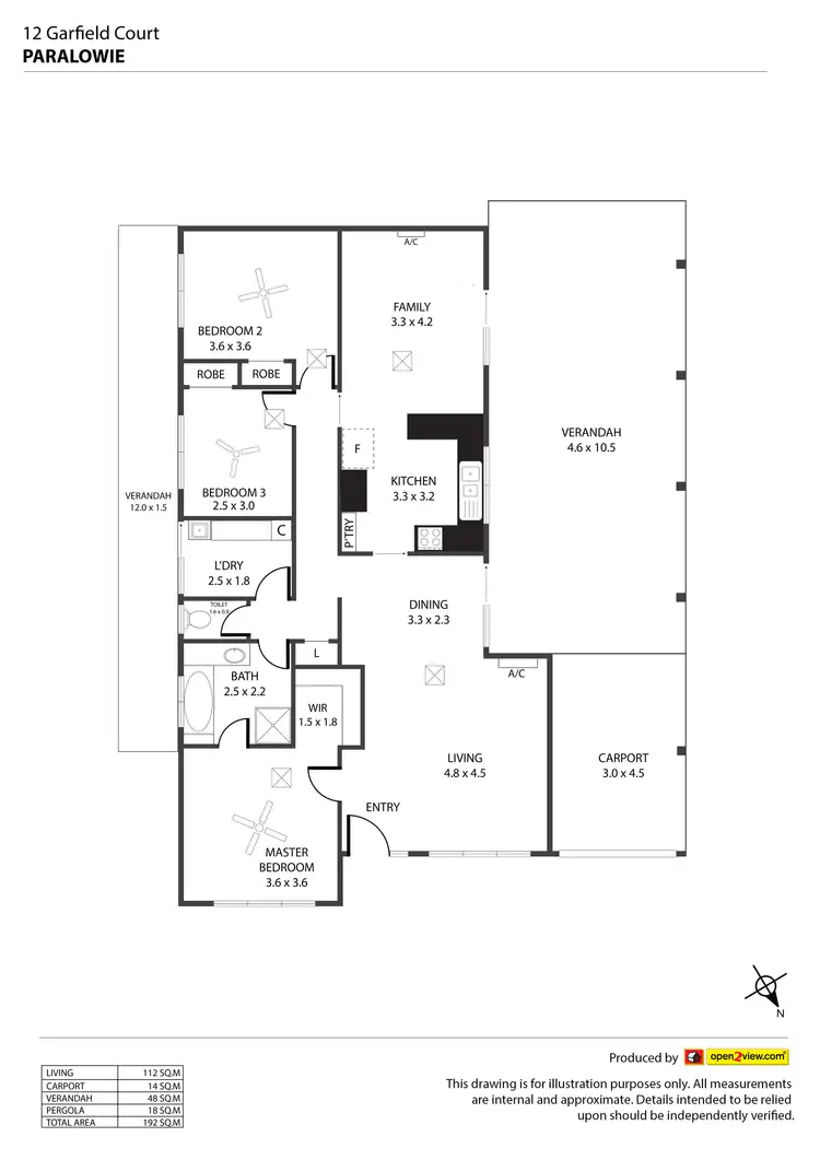Floorplan of Homely house listing, 12 GARFIELD COURT, Paralowie SA 5108